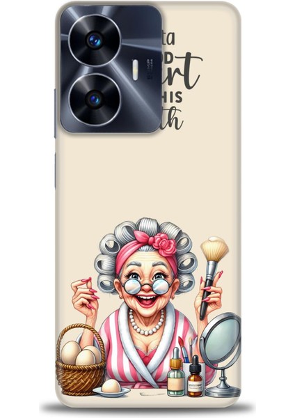 Realme C55 4g Kılıf Hd Baskılı Kılıf + Seramik Tam Kaplayan Ekran Koruyucu 41