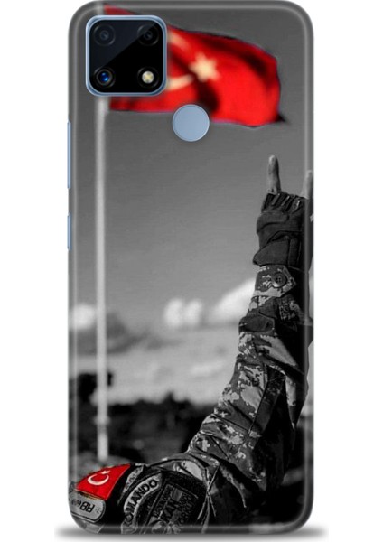 Realme C25 Kılıf Hd Baskılı Kılıf + Seramik Tam Kaplayan Ekran Koruyucu 35