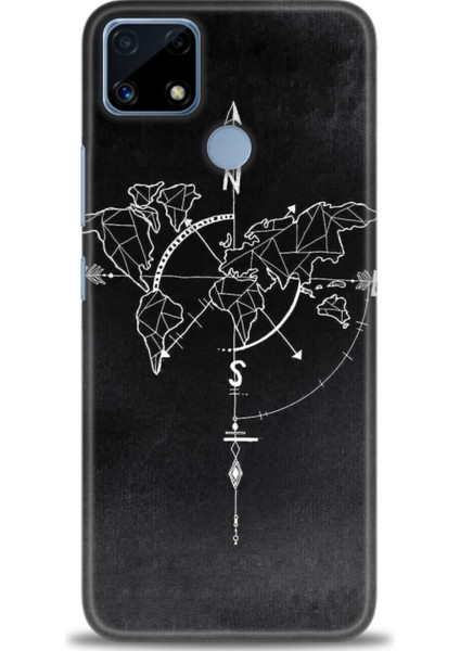 Realme C25S Kılıf Hd Baskılı Kılıf + Seramik Tam Kaplayan Ekran Koruyucu 87