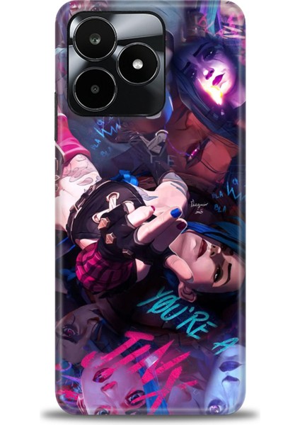 Realme C53 Kılıf Hd Baskılı Kılıf + Seramik Tam Kaplayan Ekran Koruyucu 278