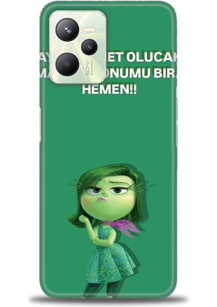 Realme C35 Kılıf Hd Baskılı Kılıf + Seramik Tam Kaplayan Ekran Koruyucu 154