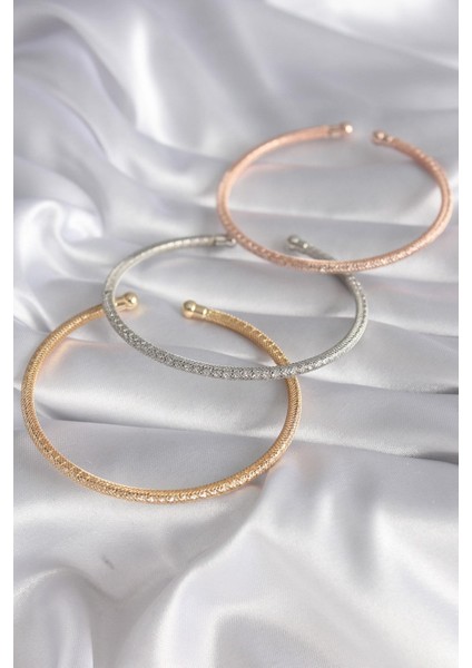 Pirinç Mix Renk Hasır Model Zirkon Taş Detay Kadın Bileklik Seti - PRT3500EB01053 fiyatları
