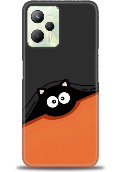 Realme C35 Kılıf Hd Baskılı Kılıf + Seramik Tam Kaplayan Ekran Koruyucu 80