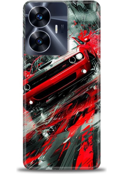 Realme C55 4g Kılıf Hd Baskılı Kılıf + Seramik Tam Kaplayan Ekran Koruyucu 106