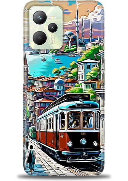 Realme C35 Kılıf Hd Baskılı Kılıf + Seramik Tam Kaplayan Ekran Koruyucu 225