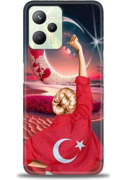 Realme C35 Kılıf Hd Baskılı Kılıf + Seramik Tam Kaplayan Ekran Koruyucu 249