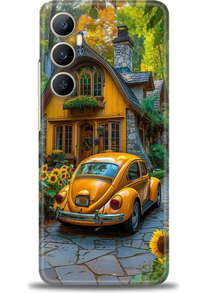 Realme C65 4g Kılıf Hd Baskılı Kılıf + Seramik Tam Kaplayan Ekran Koruyucu 110