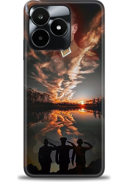 Realme C53 Kılıf Hd Baskılı Kılıf + Seramik Tam Kaplayan Ekran Koruyucu 26