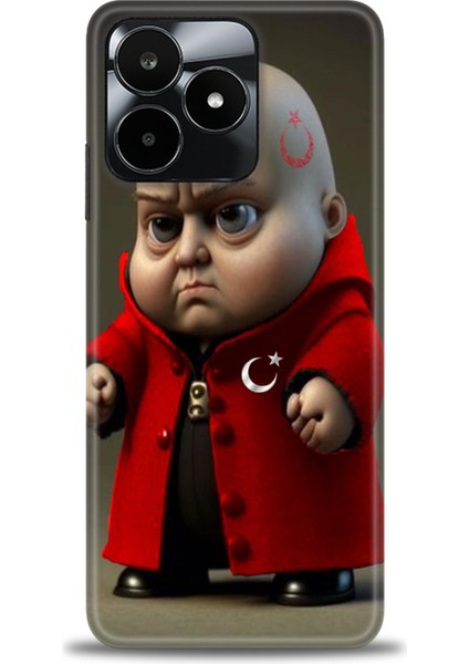 Realme C53 Kılıf Hd Baskılı Kılıf + Seramik Tam Kaplayan Ekran Koruyucu 245