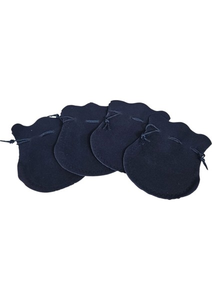 Kadife Kese Lacivert 50 Adet 11 x 14 Boy Takı, Altın Kesesi (Ipli & Büzgülü)