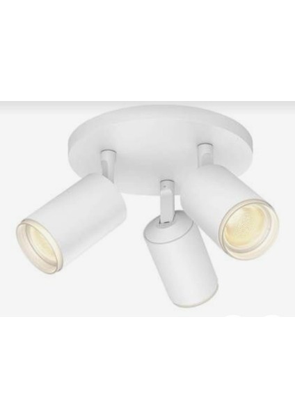 Demet Habek Mylights Gün Işığı Ampullü Üçlü Beyaz Spor LED Avize Hareketli Başlıklı