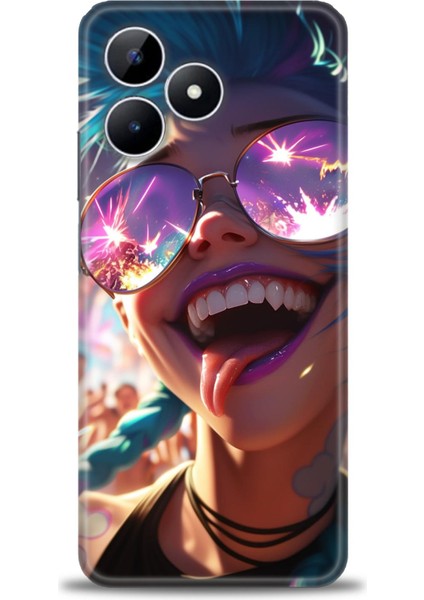 Realme Note 50 Kılıf Hd Baskılı Kılıf + Seramik Tam Kaplayan Ekran Koruyucu 273