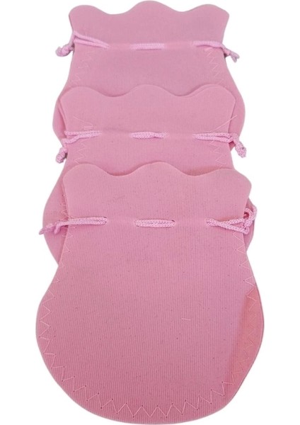 Kadife Kese Pembe 50 Adet 11 x 14 Boy Takı, Altın Kesesi (Ipli & Büzgülü)