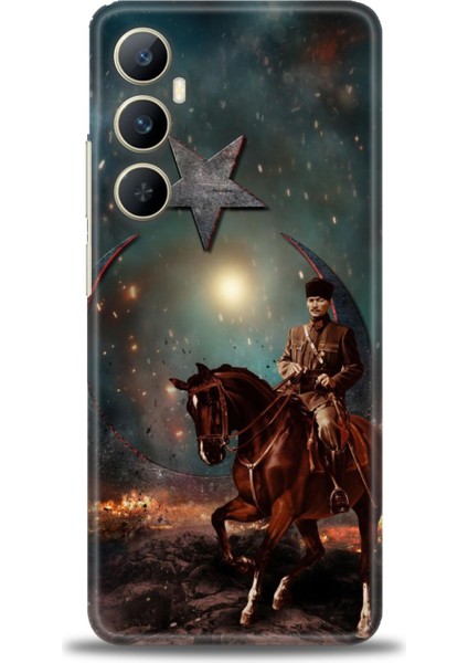 Realme C65 4g Kılıf Hd Baskılı Kılıf + Seramik Tam Kaplayan Ekran Koruyucu 25