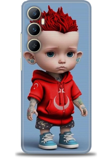 Realme C65 4g Kılıf Hd Baskılı Kılıf + Seramik Tam Kaplayan Ekran Koruyucu 242