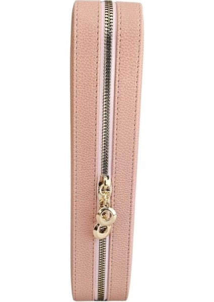 Fermuarlı Deri (Ahşap Kasalı ) Jumbo Boy Takı, Seyahat ve Mücevher Çantası,kutusu Pudra (24 x 26 cm ) fiyatları