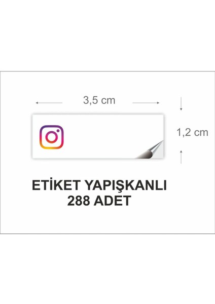 Instagram Sticker 288 Adet Etiket