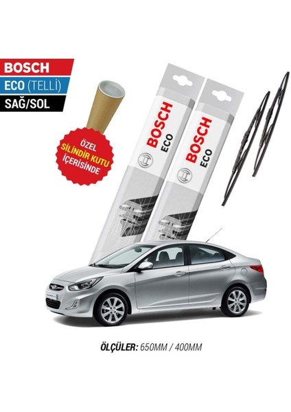 Hyundai Accent Blue Silecek Takımı (2011-2015) Bosch Eco