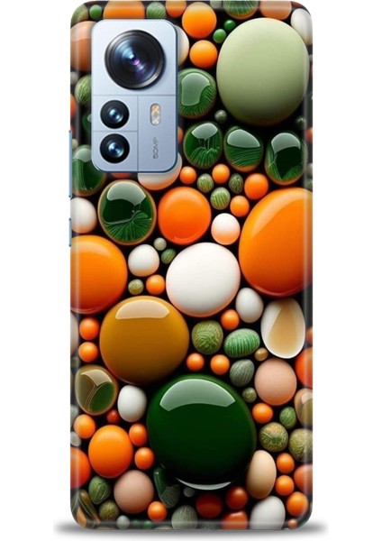 Xiaomi Mi 12 Pro Kılıf Hd Baskılı Kılıf + Seramik Tam Kaplayan Ekran Koruyucu 348