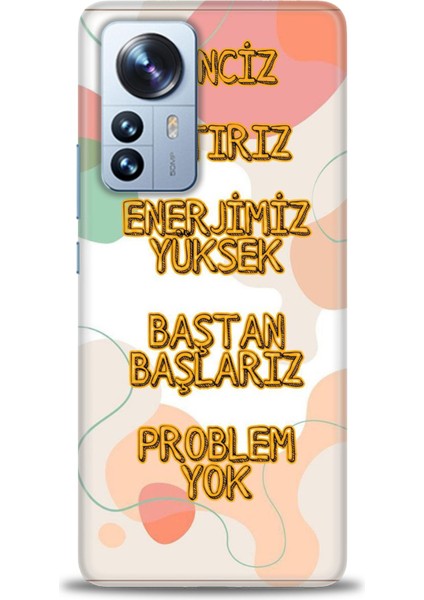 Xiaomi Mi 12 Pro Kılıf Hd Baskılı Kılıf + Seramik Tam Kaplayan Ekran Koruyucu 170