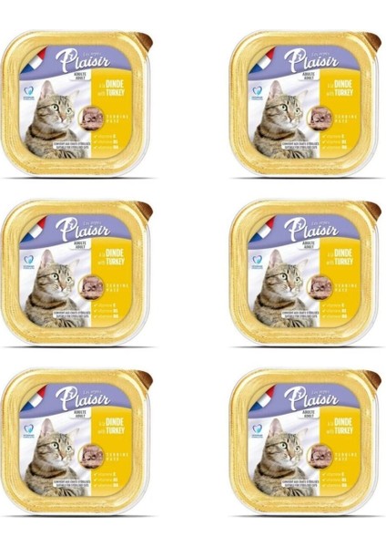 Hindi Etli Pate Kısırlaştırılmış ve Yetişkin Kedi Yaş Maması 100 gr x 6 Adet