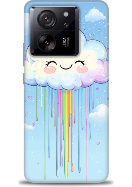 Xiaomi Mi 13T Pro Kılıf Hd Baskılı Kılıf + Seramik Tam Kaplayan Ekran Koruyucu 307