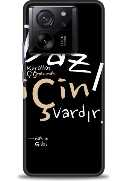 Xiaomi Mi 13T Pro Kılıf Hd Baskılı Kılıf + Seramik Tam Kaplayan Ekran Koruyucu 394