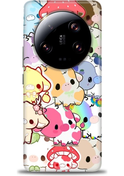 Xiaomi Mi 13 Ultra Kılıf Hd Baskılı Kılıf + Seramik Tam Kaplayan Ekran Koruyucu 491