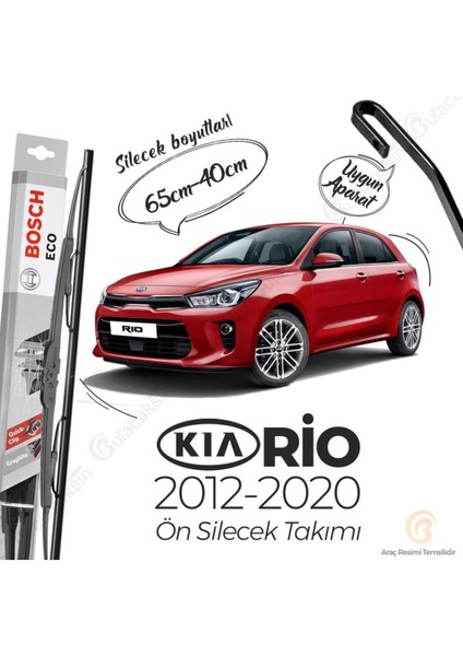 Eco Ön Silecek Takımı Kia Rio 2012-2020 ile Uyumlu