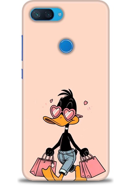 Xiaomi Mi 8 Lite Kılıf Hd Baskılı Kılıf + Seramik Tam Kaplayan Ekran Koruyucu 405