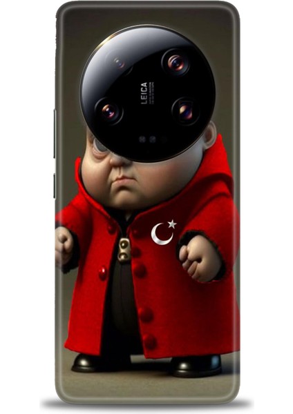 Xiaomi Mi 13 Ultra Kılıf Hd Baskılı Kılıf + Seramik Tam Kaplayan Ekran Koruyucu 245