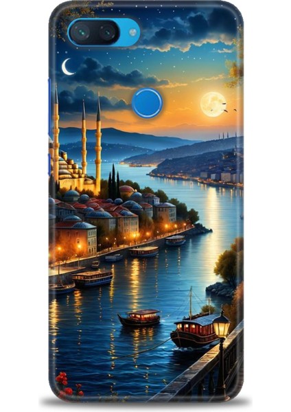 Xiaomi Mi 8 Lite Kılıf Hd Baskılı Kılıf + Seramik Tam Kaplayan Ekran Koruyucu 222