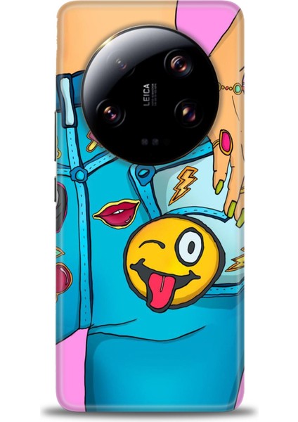 Xiaomi Mi 13 Ultra Kılıf Hd Baskılı Kılıf + Seramik Tam Kaplayan Ekran Koruyucu 448