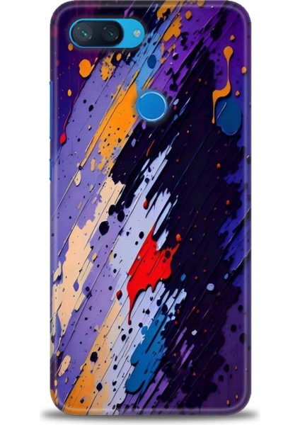 Xiaomi Mi 8 Lite Kılıf Hd Baskılı Kılıf + Seramik Tam Kaplayan Ekran Koruyucu 436