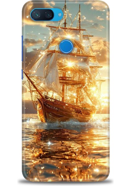 Xiaomi Mi 8 Lite Kılıf Hd Baskılı Kılıf + Seramik Tam Kaplayan Ekran Koruyucu 234