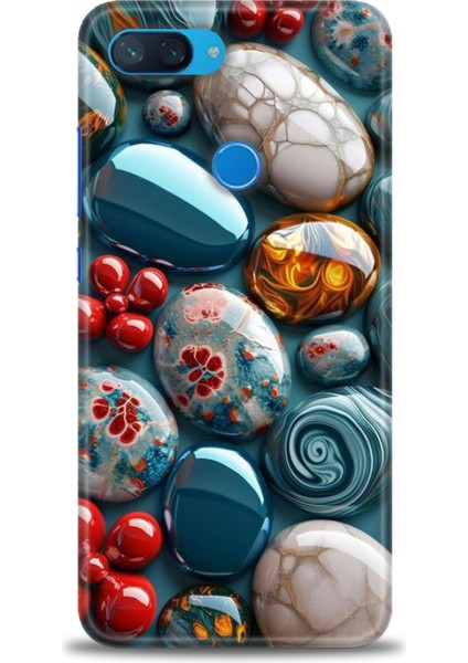 Xiaomi Mi 8 Lite Kılıf Hd Baskılı Kılıf + Seramik Tam Kaplayan Ekran Koruyucu 349