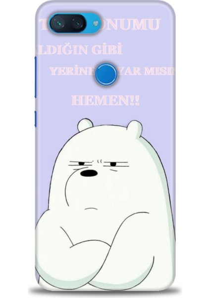 Xiaomi Mi 8 Lite Kılıf Hd Baskılı Kılıf + Seramik Tam Kaplayan Ekran Koruyucu 159