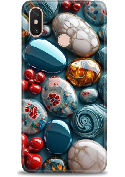 Xiaomi Mi Max 3 Kılıf Hd Baskılı Kılıf + Seramik Tam Kaplayan Ekran Koruyucu 349
