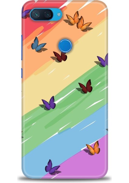 Xiaomi Mi 8 Lite Kılıf Hd Baskılı Kılıf + Seramik Tam Kaplayan Ekran Koruyucu 420