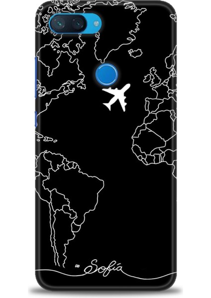 Xiaomi Mi 8 Lite Kılıf Hd Baskılı Kılıf + Seramik Tam Kaplayan Ekran Koruyucu 382