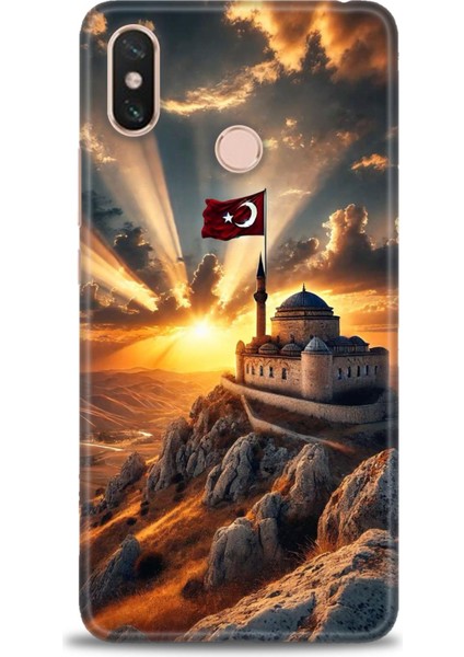 Xiaomi Mi Max 3 Kılıf Hd Baskılı Kılıf + Seramik Tam Kaplayan Ekran Koruyucu 229