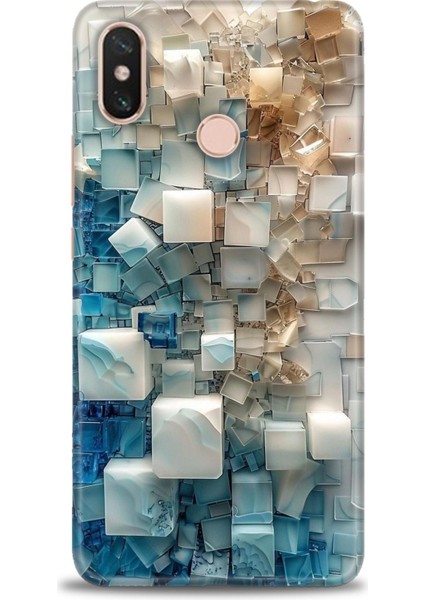 Xiaomi Mi Max 3 Kılıf Hd Baskılı Kılıf + Seramik Tam Kaplayan Ekran Koruyucu 326