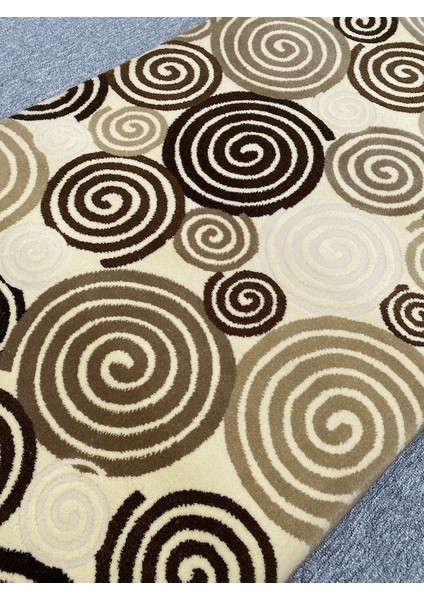 Saray Kesme Halı 10952 A 80X330 Kahve Krem 3 Metre Yolluk fiyatları