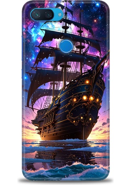 Xiaomi Mi 8 Lite Kılıf Hd Baskılı Kılıf + Seramik Tam Kaplayan Ekran Koruyucu 236