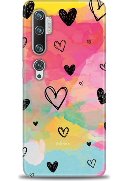 Xiaomi Mi Note 10 Pro Kılıf Hd Baskılı Kılıf + Seramik Tam Kaplayan Ekran Koruyucu 417