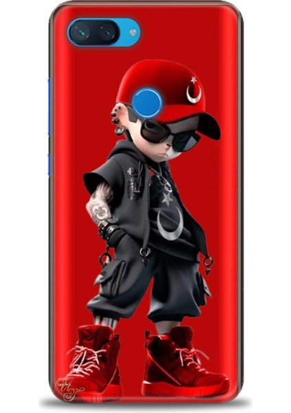 Xiaomi Mi 8 Lite Kılıf Hd Baskılı Kılıf + Seramik Tam Kaplayan Ekran Koruyucu 250
