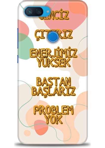 Xiaomi Mi 8 Lite Kılıf Hd Baskılı Kılıf + Seramik Tam Kaplayan Ekran Koruyucu 170