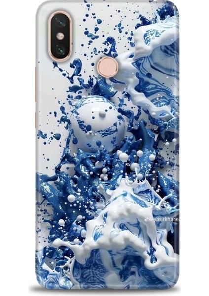 Xiaomi Mi Max 3 Kılıf Hd Baskılı Kılıf + Seramik Tam Kaplayan Ekran Koruyucu 327