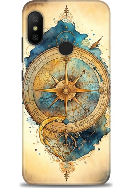 Xiaomi Mi A2 Lite Kılıf Hd Baskılı Kılıf + Seramik Tam Kaplayan Ekran Koruyucu 89