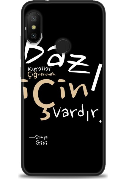 Xiaomi Mi A2 Lite Kılıf Hd Baskılı Kılıf + Seramik Tam Kaplayan Ekran Koruyucu 394